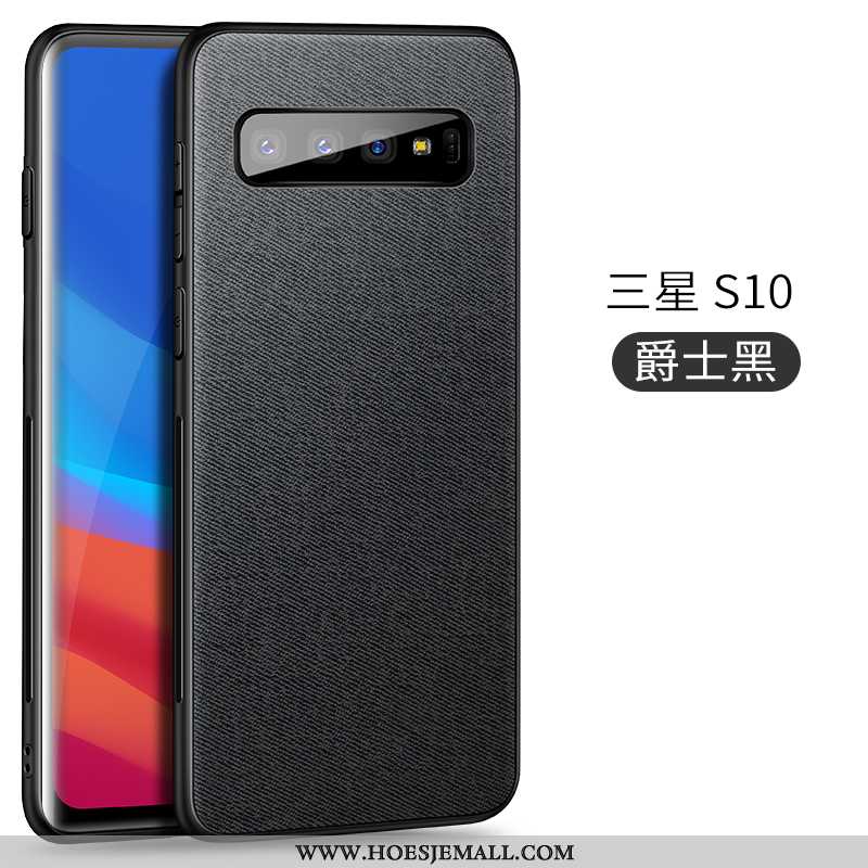 Hoesje Samsung Galaxy S10 Trend Super Auto Blauw Patroon Dun Magnetisch Blauwe