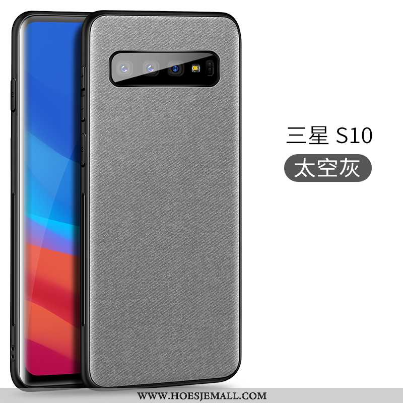 Hoesje Samsung Galaxy S10 Trend Super Auto Blauw Patroon Dun Magnetisch Blauwe