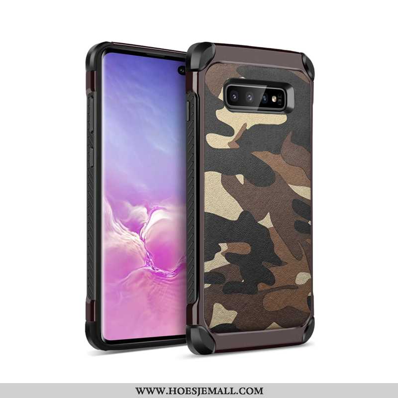 Hoes Samsung Galaxy S10 Siliconenhoesje Bescherming Mobiele Telefoon Blauw Hoesje Anti-fall High End