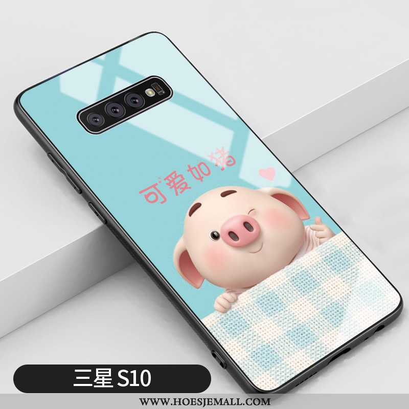 Hoesje Samsung Galaxy S10 Persoonlijk Scheppend Lovers Blauw Hard Ster Mooie Blauwe