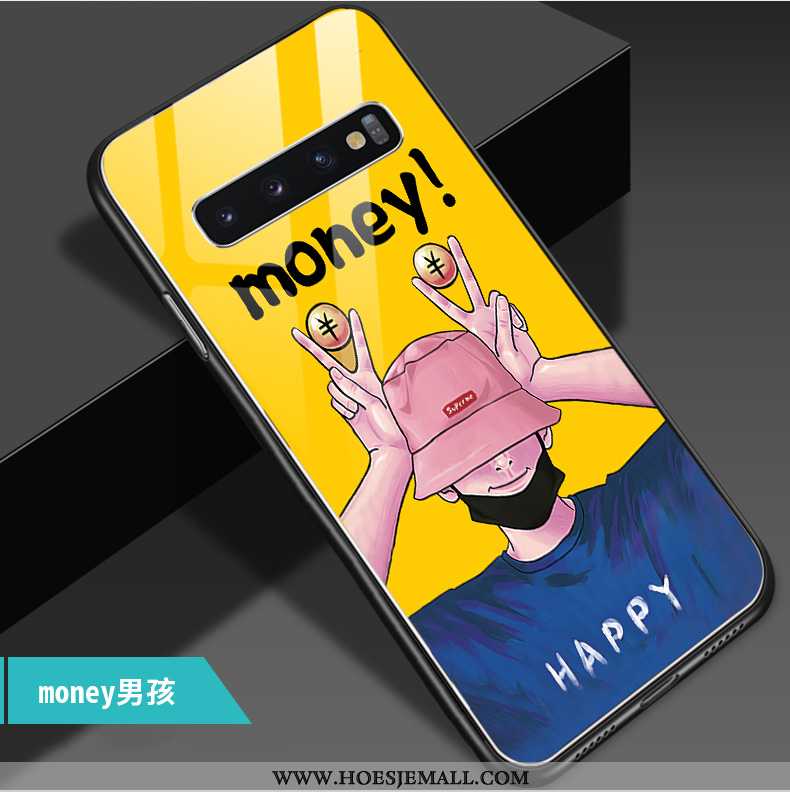 Hoes Samsung Galaxy S10 Trend Zacht Ster Persoonlijk Mobiele Telefoon All Inclusive Glas Geel