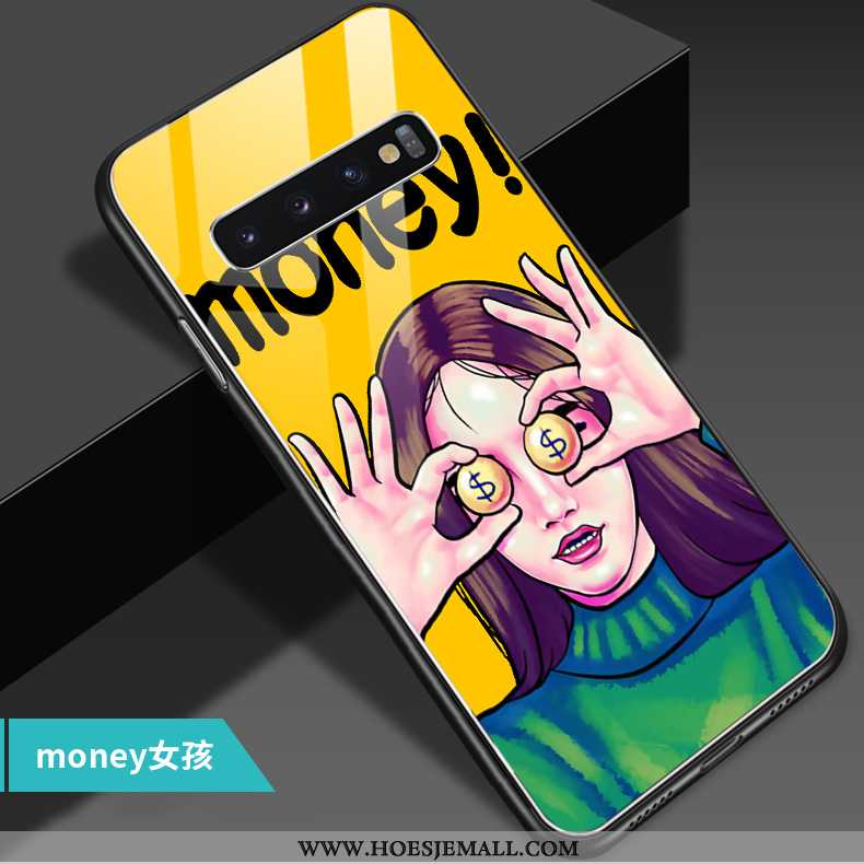 Hoes Samsung Galaxy S10 Trend Zacht Ster Persoonlijk Mobiele Telefoon All Inclusive Glas Geel