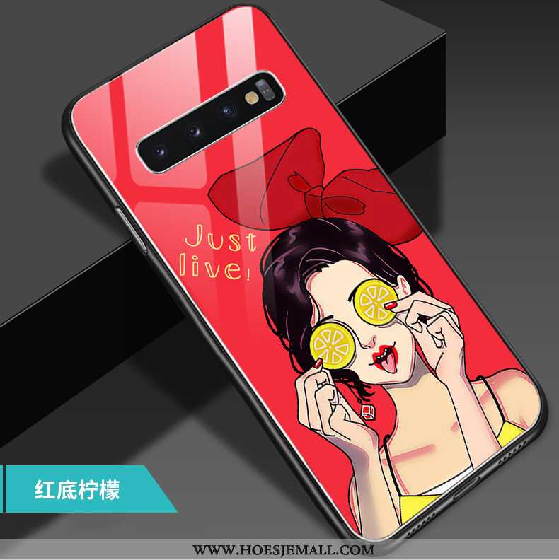 Hoes Samsung Galaxy S10 Trend Zacht Ster Persoonlijk Mobiele Telefoon All Inclusive Glas Geel