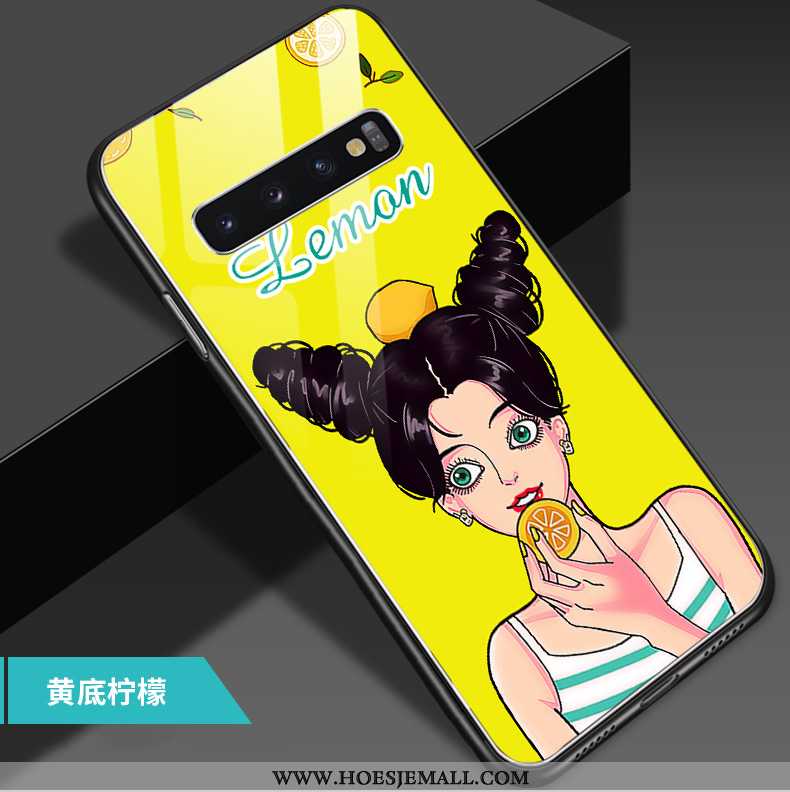 Hoes Samsung Galaxy S10 Trend Zacht Ster Persoonlijk Mobiele Telefoon All Inclusive Glas Geel