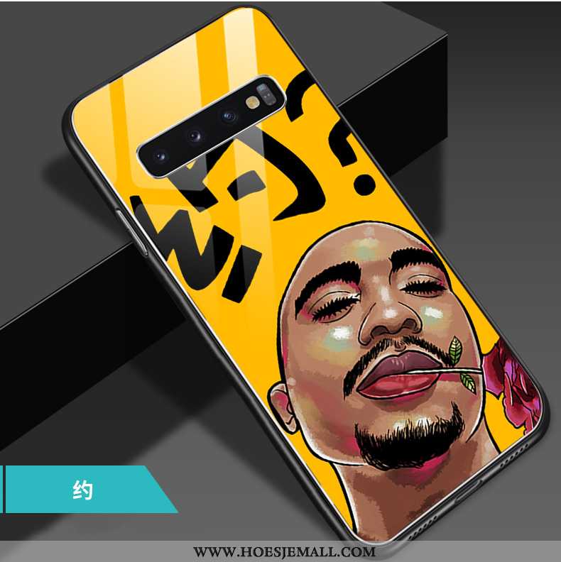 Hoes Samsung Galaxy S10 Trend Zacht Ster Persoonlijk Mobiele Telefoon All Inclusive Glas Geel