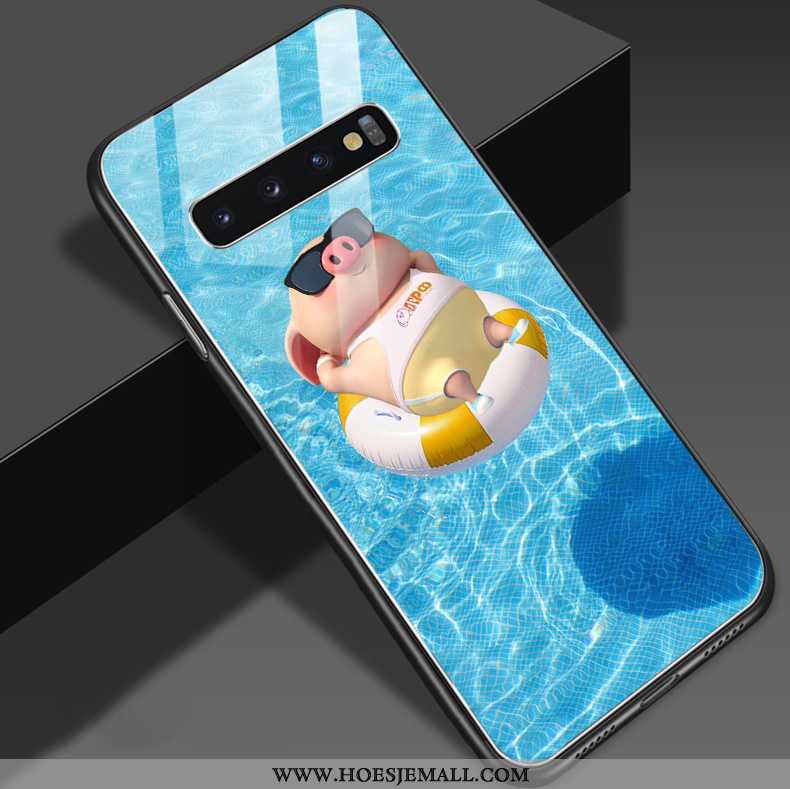 Hoesje Samsung Galaxy S10 Trend Zacht Scheppend Persoonlijk All Inclusive Hanger Blauw Blauwe