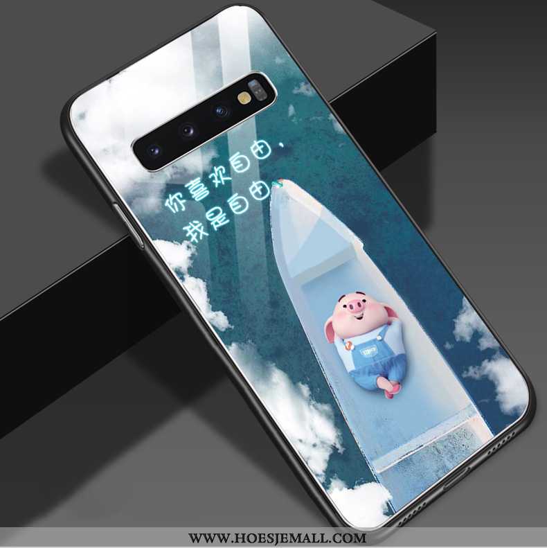 Hoesje Samsung Galaxy S10 Trend Zacht Scheppend Persoonlijk All Inclusive Hanger Blauw Blauwe