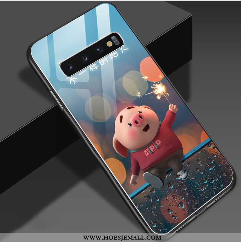 Hoesje Samsung Galaxy S10 Trend Zacht Scheppend Persoonlijk All Inclusive Hanger Blauw Blauwe