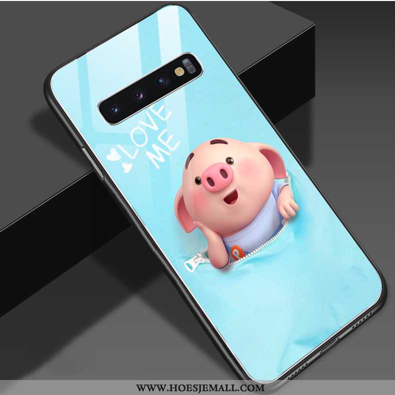 Hoesje Samsung Galaxy S10 Trend Zacht Scheppend Persoonlijk All Inclusive Hanger Blauw Blauwe