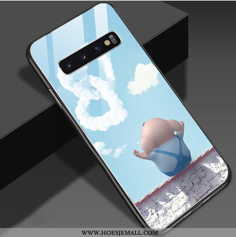 Hoesje Samsung Galaxy S10 Trend Zacht Scheppend Persoonlijk All Inclusive Hanger Blauw Blauwe