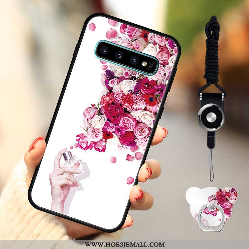 Hoes Samsung Galaxy S10 Siliconen Bescherming Anti-fall Ster Mobiele Telefoon Donkerblauw Donkerblau