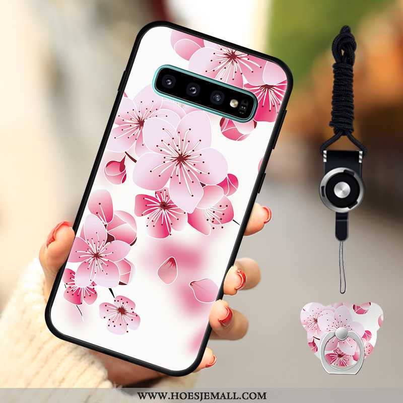 Hoes Samsung Galaxy S10 Siliconen Bescherming Anti-fall Ster Mobiele Telefoon Donkerblauw Donkerblau