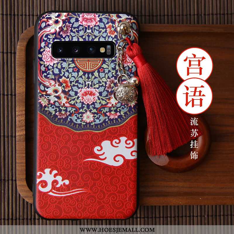 Hoes Samsung Galaxy S10 Persoonlijk Scheppend Rood All Inclusive Trend Hoesje Ster