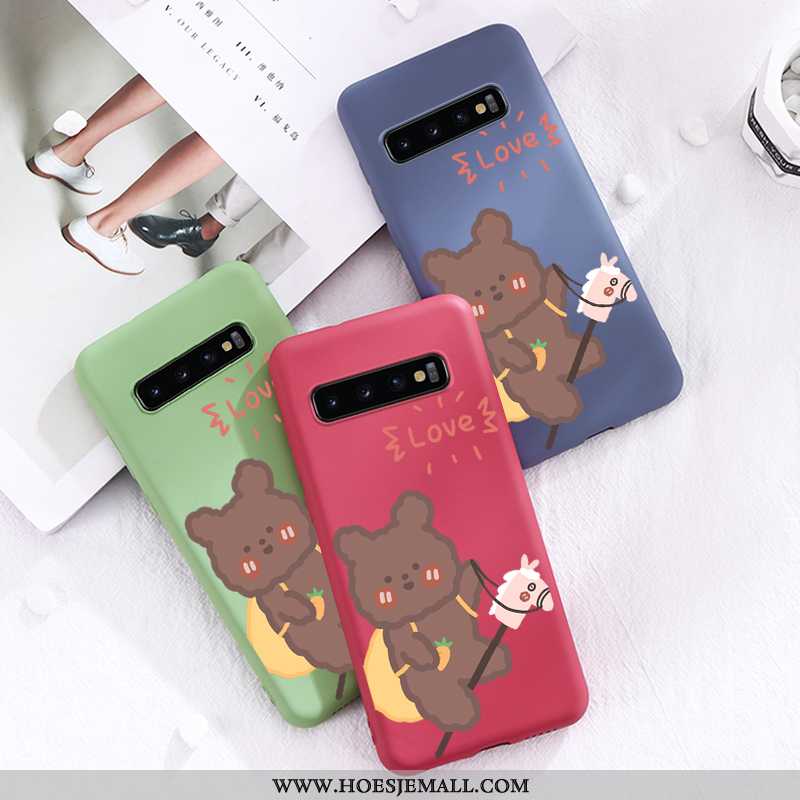 Hoesje Samsung Galaxy S10 Trend Super Siliconen Rood Hoes Bescherming Nieuw