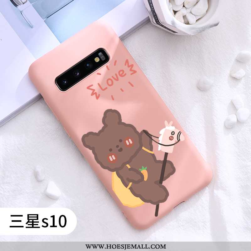 Hoesje Samsung Galaxy S10 Trend Super Siliconen Rood Hoes Bescherming Nieuw