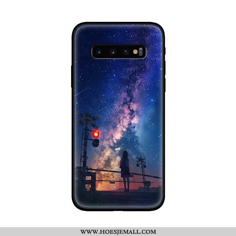 Hoes Samsung Galaxy S10 Bescherming Schrobben Lovers Ster All Inclusive Hoesje Siliconen Donkerblauw