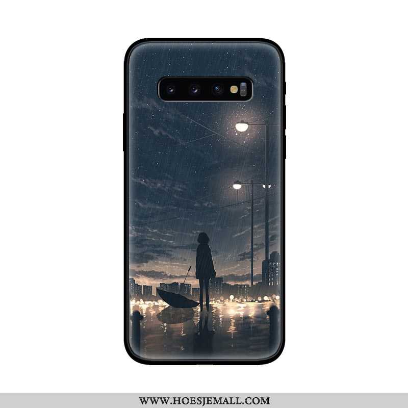 Hoes Samsung Galaxy S10 Bescherming Schrobben Lovers Ster All Inclusive Hoesje Siliconen Donkerblauw