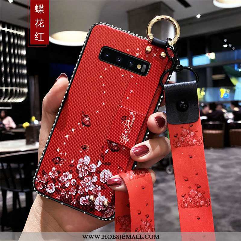 Hoes Samsung Galaxy S10 Zacht Siliconen Wit Hanger Bescherming Mobiele Telefoon Witte