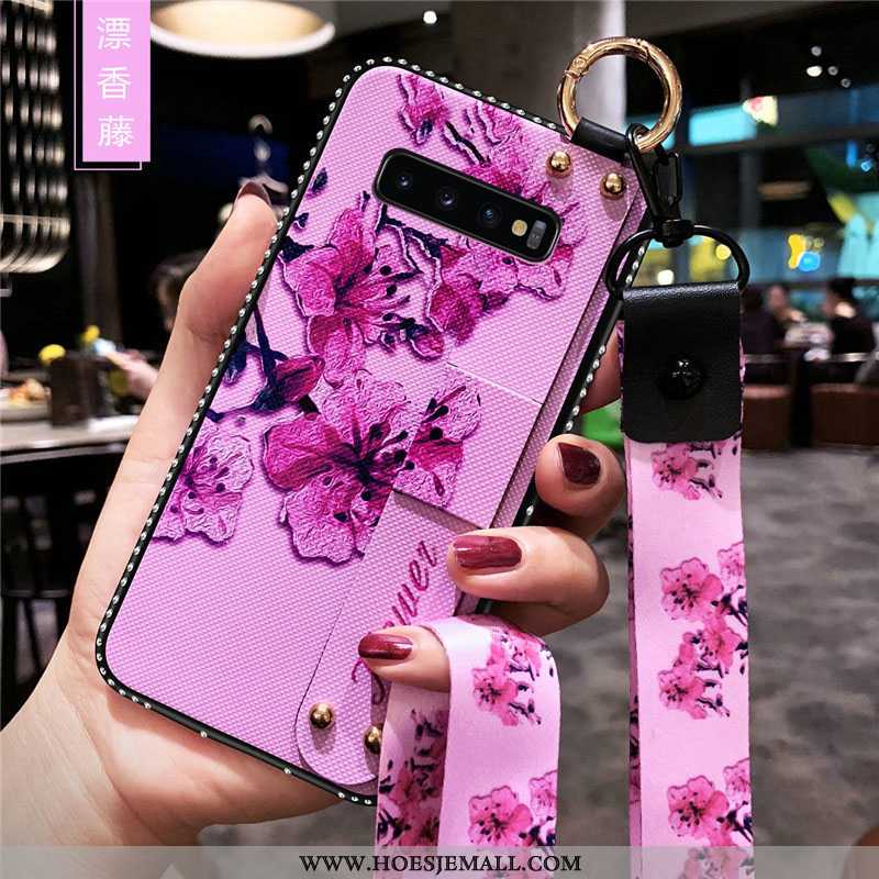 Hoes Samsung Galaxy S10 Zacht Siliconen Wit Hanger Bescherming Mobiele Telefoon Witte