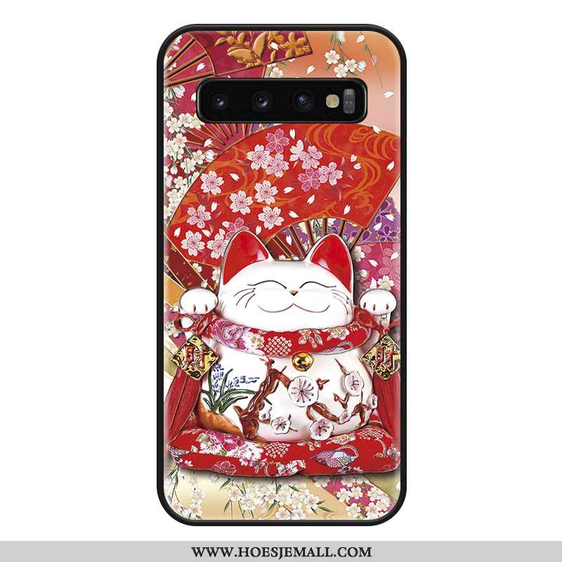 Hoes Samsung Galaxy S10+ Trend Siliconen All Inclusive Mooie Roze Net Red Bescherming