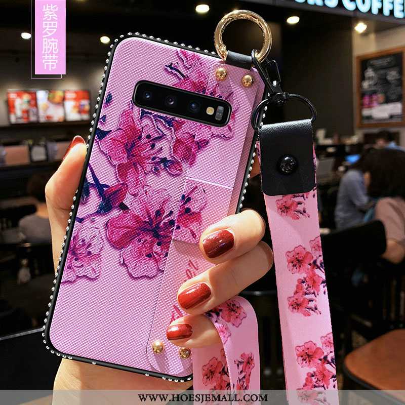 Hoesje Samsung Galaxy S10+ Trend Zacht Mobiele Telefoon Anti-fall Ster Roze
