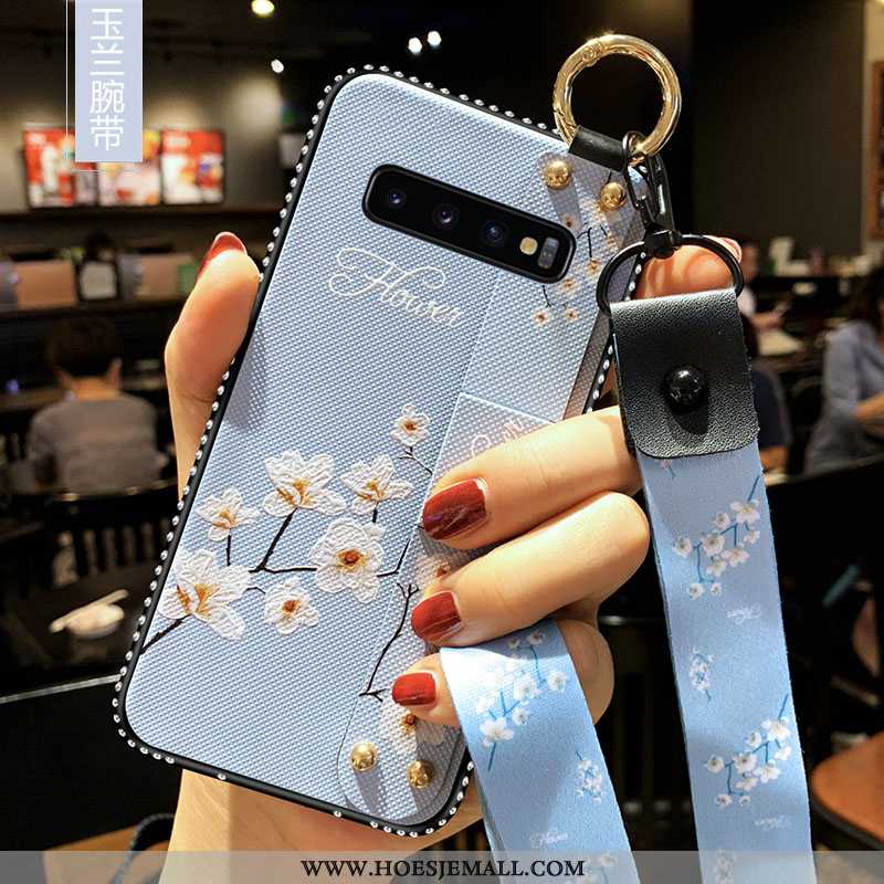 Hoesje Samsung Galaxy S10+ Trend Zacht Mobiele Telefoon Anti-fall Ster Roze