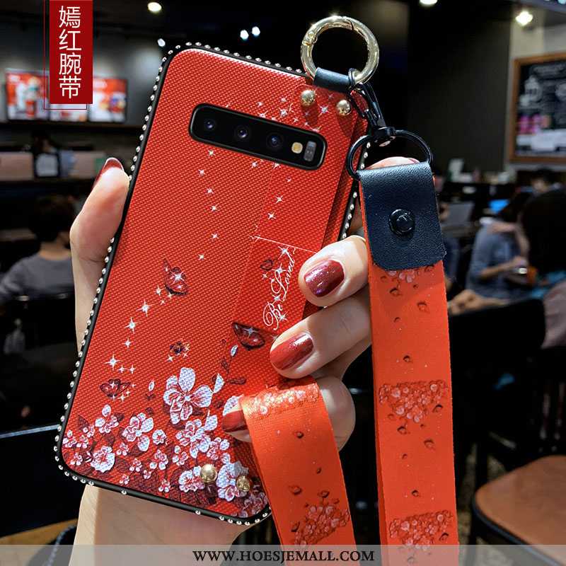 Hoesje Samsung Galaxy S10+ Trend Zacht Mobiele Telefoon Anti-fall Ster Roze