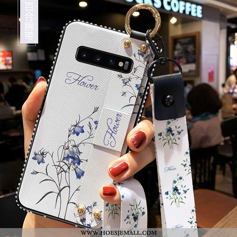 Hoesje Samsung Galaxy S10+ Trend Zacht Mobiele Telefoon Anti-fall Ster Roze