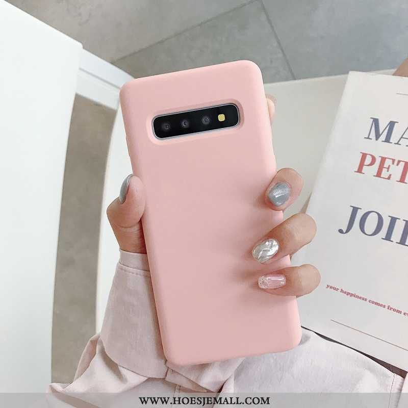 Hoes Samsung Galaxy S10+ Trend Zacht Mobiele Telefoon Nieuw Anti-fall Hoesje All Inclusive Rood