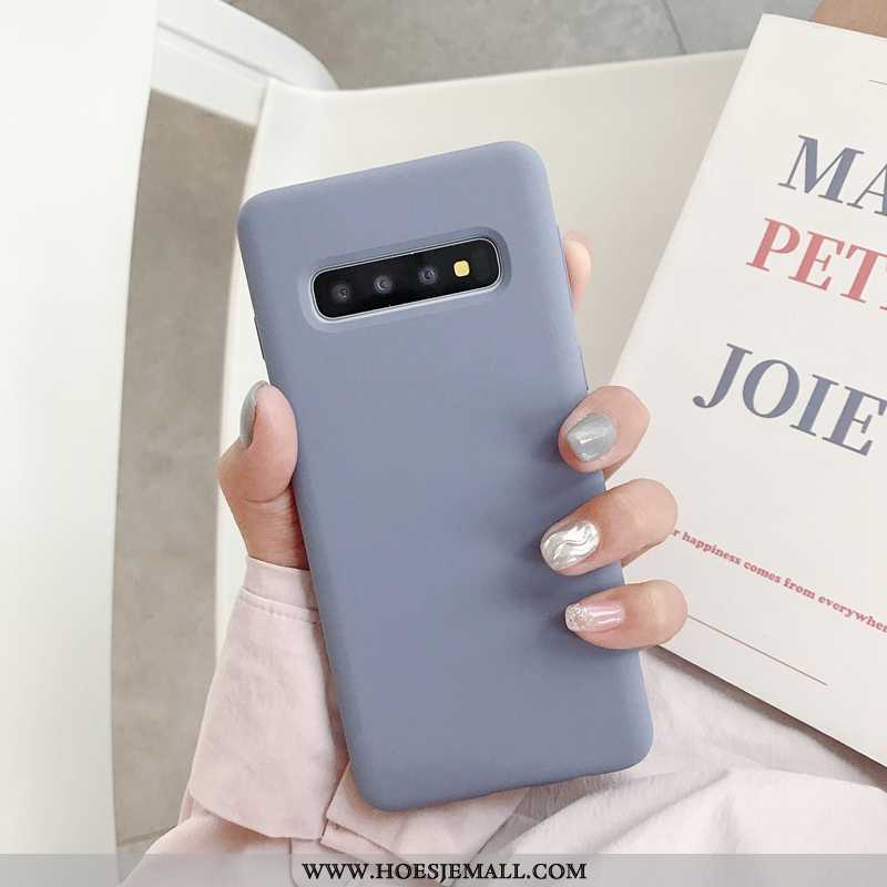 Hoes Samsung Galaxy S10+ Trend Zacht Mobiele Telefoon Nieuw Anti-fall Hoesje All Inclusive Rood