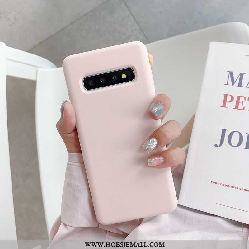 Hoes Samsung Galaxy S10+ Trend Zacht Mobiele Telefoon Nieuw Anti-fall Hoesje All Inclusive Rood