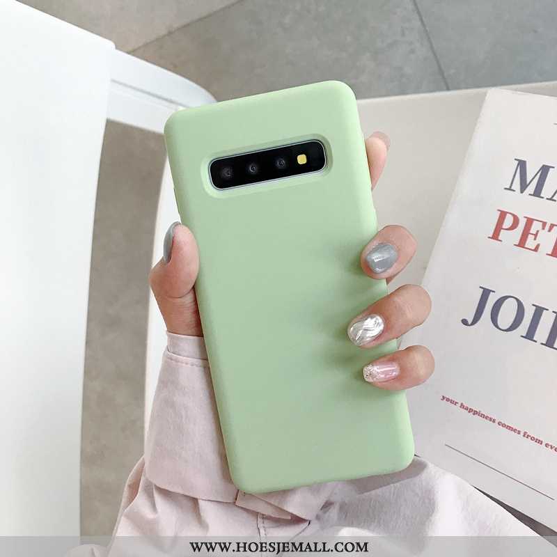 Hoes Samsung Galaxy S10+ Trend Zacht Mobiele Telefoon Nieuw Anti-fall Hoesje All Inclusive Rood