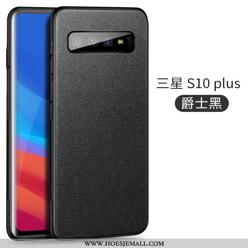 Hoesje Samsung Galaxy S10+ Patroon Trend Ster Dun Mobiele Telefoon Doek Grijs