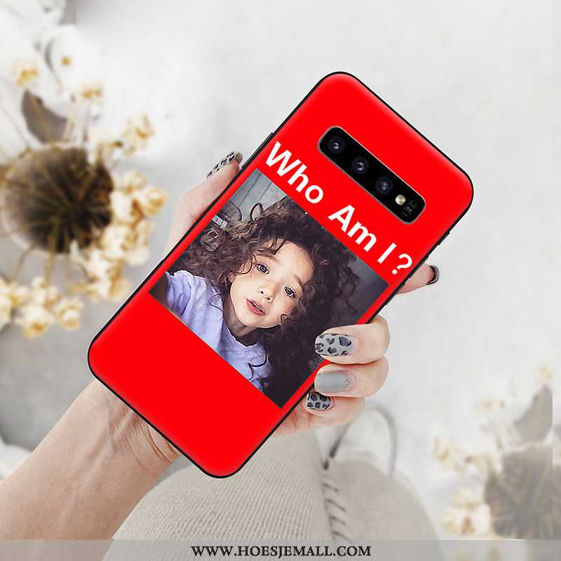 Hoes Samsung Galaxy S10+ Trend Siliconen Lovers Hoesje Pu Nieuw Mobiele Telefoon Witte