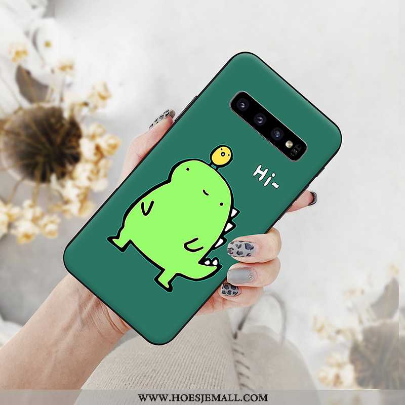 Hoes Samsung Galaxy S10+ Trend Siliconen Lovers Hoesje Pu Nieuw Mobiele Telefoon Witte