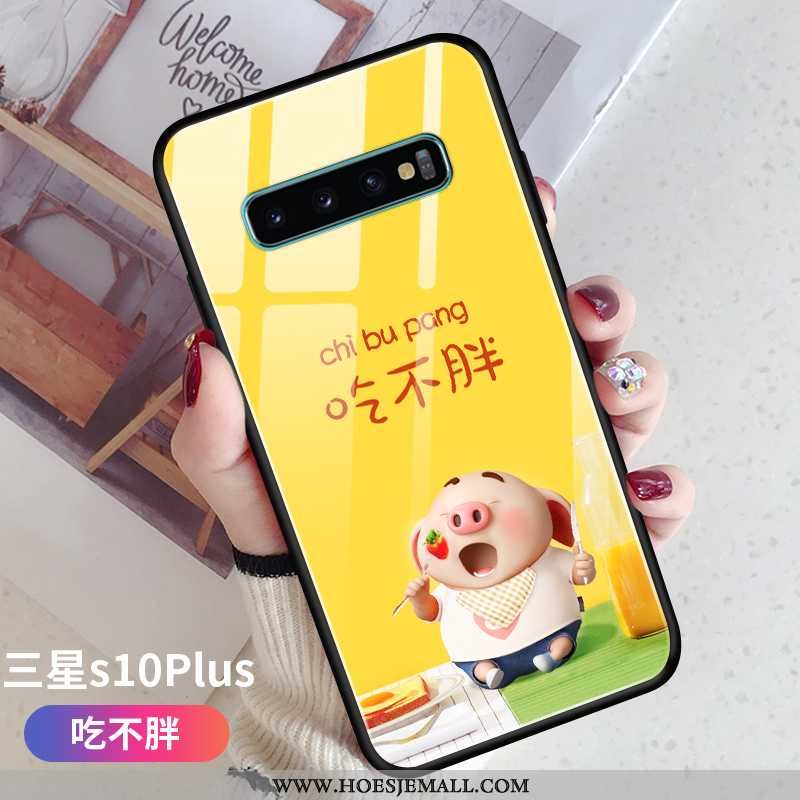 Hoesje Samsung Galaxy S10+ Trend Super Anti-fall Dun Hoes Bescherming Siliconen Groen