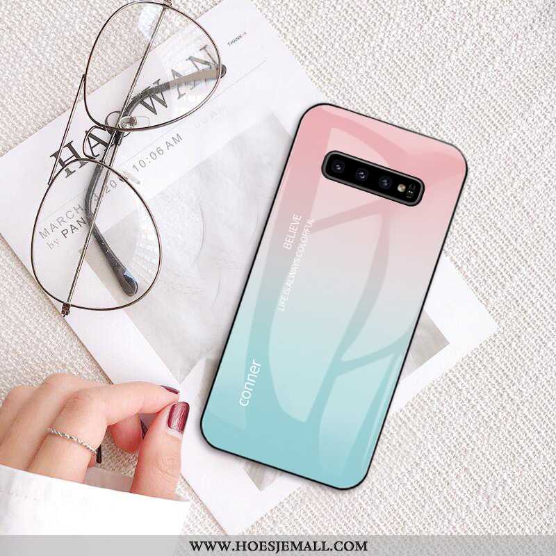 Hoes Samsung Galaxy S10+ Persoonlijk Scheppend Ster Hoesje Bescherming Rood All Inclusive