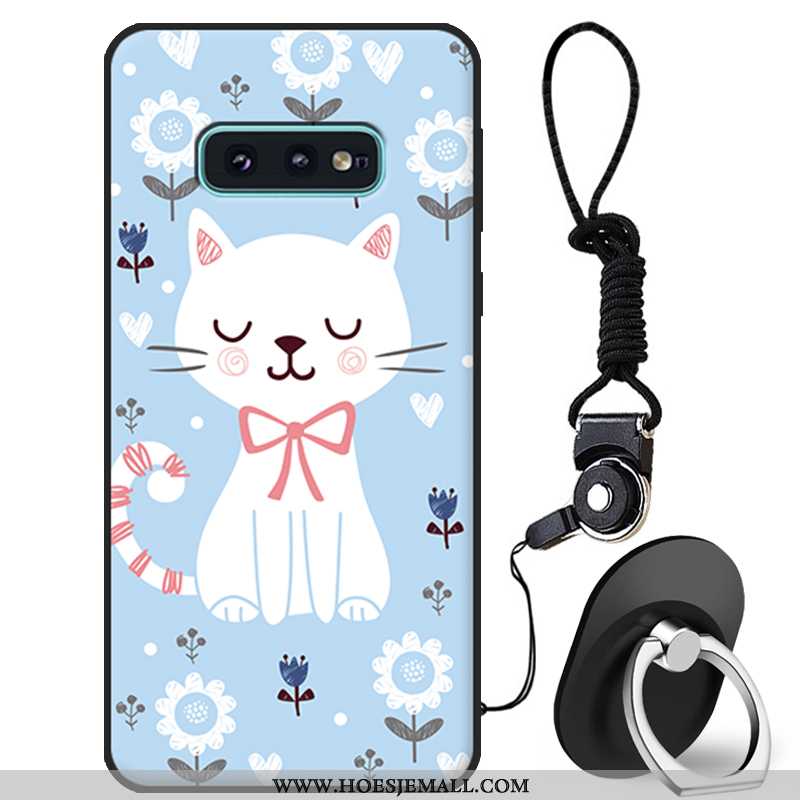 Hoes Samsung Galaxy S10e Bescherming Spotprent Hoesje Mobiele Telefoon Mooie Jeugd Wit Witte