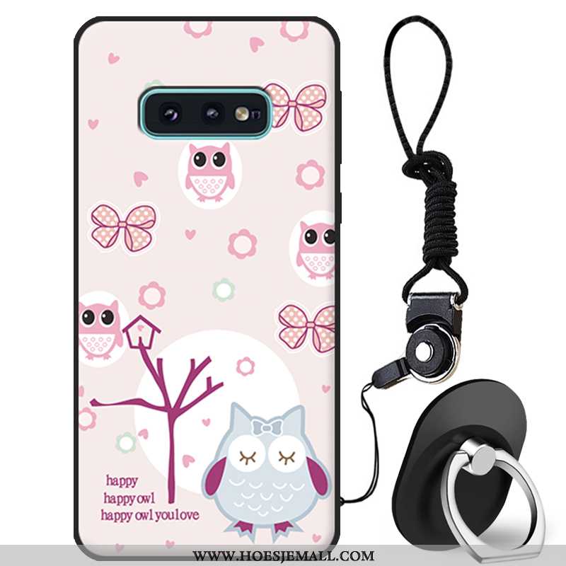 Hoes Samsung Galaxy S10e Bescherming Spotprent Hoesje Mobiele Telefoon Mooie Jeugd Wit Witte