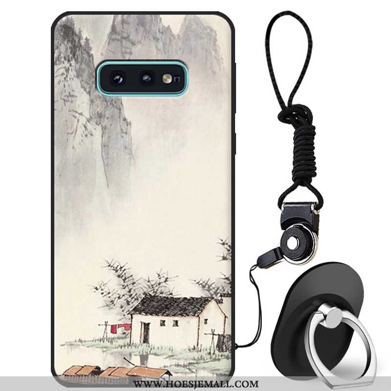 Hoes Samsung Galaxy S10e Bescherming Spotprent Hoesje Mobiele Telefoon Mooie Jeugd Wit Witte