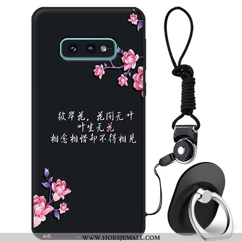 Hoes Samsung Galaxy S10e Bescherming Spotprent Hoesje Mobiele Telefoon Mooie Jeugd Wit Witte