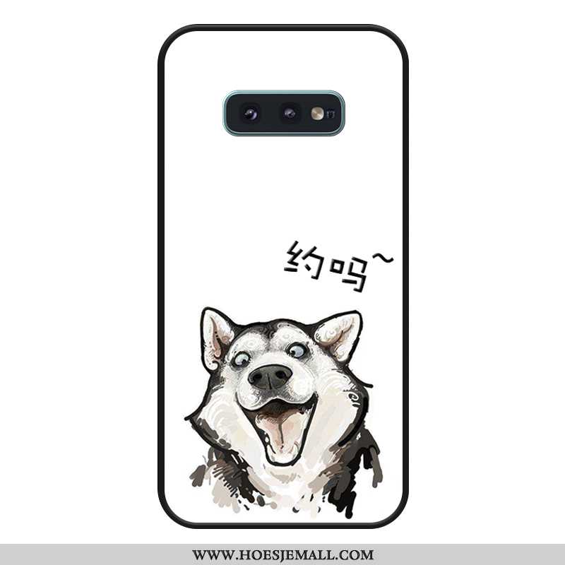 Hoes Samsung Galaxy S10e Spotprent Siliconen Hoesje Ster Lovers Wit Mobiele Telefoon Witte