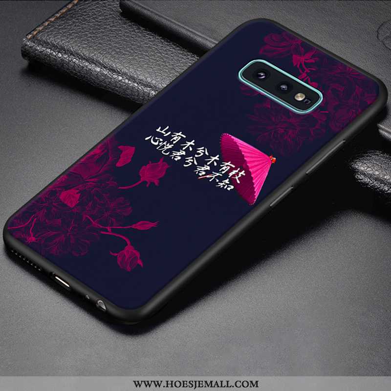 Hoes Samsung Galaxy S10e Siliconen Bescherming Scheppend Blauw All Inclusive Jeugd Mobiele Telefoon 