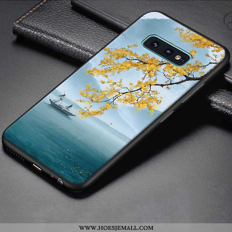 Hoes Samsung Galaxy S10e Siliconen Bescherming Scheppend Blauw All Inclusive Jeugd Mobiele Telefoon 