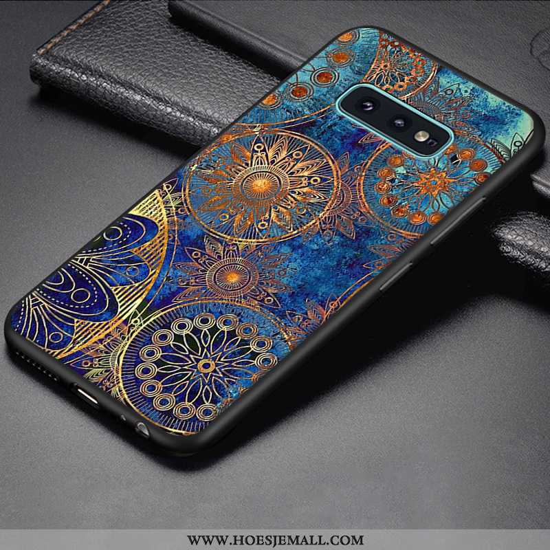 Hoes Samsung Galaxy S10e Siliconen Bescherming Scheppend Blauw All Inclusive Jeugd Mobiele Telefoon 