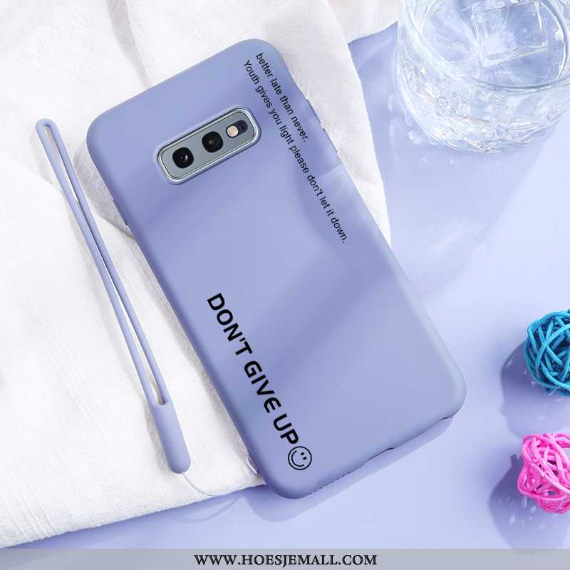 Hoesje Samsung Galaxy S10e Hanger Persoonlijk Mobiele Telefoon Zacht Hoes Net Red Lovers Blauwe