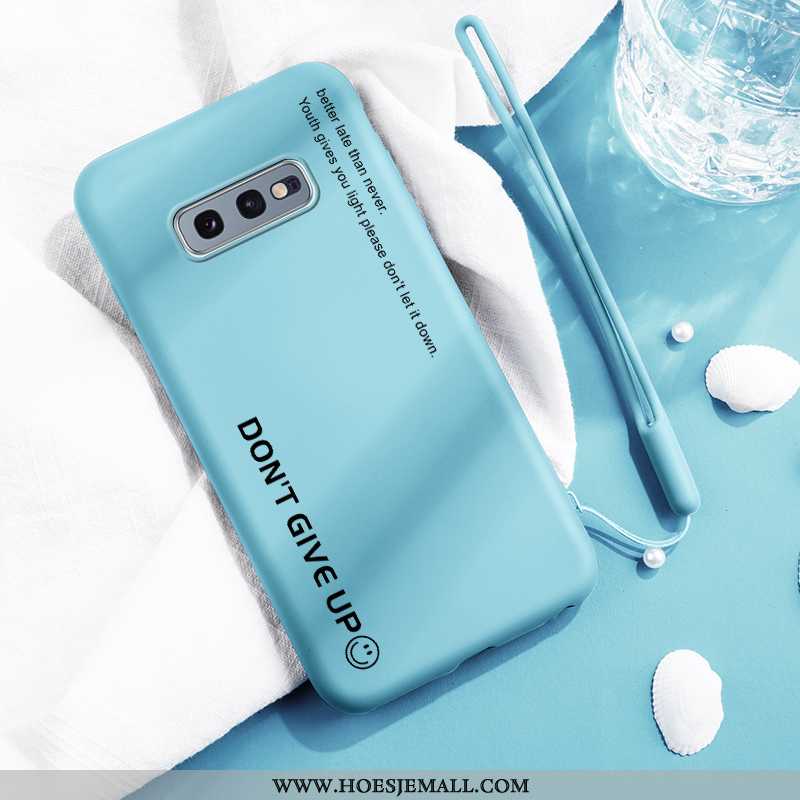 Hoesje Samsung Galaxy S10e Hanger Persoonlijk Mobiele Telefoon Zacht Hoes Net Red Lovers Blauwe