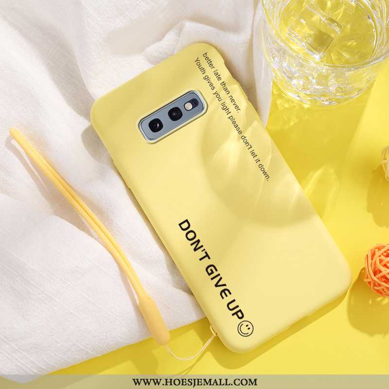 Hoesje Samsung Galaxy S10e Hanger Persoonlijk Mobiele Telefoon Zacht Hoes Net Red Lovers Blauwe