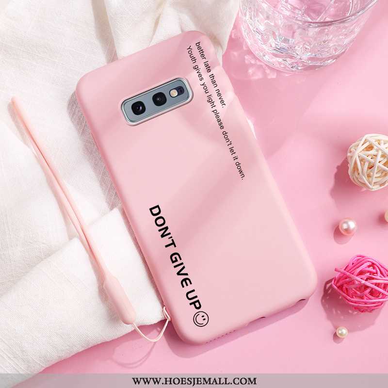 Hoesje Samsung Galaxy S10e Hanger Persoonlijk Mobiele Telefoon Zacht Hoes Net Red Lovers Blauwe