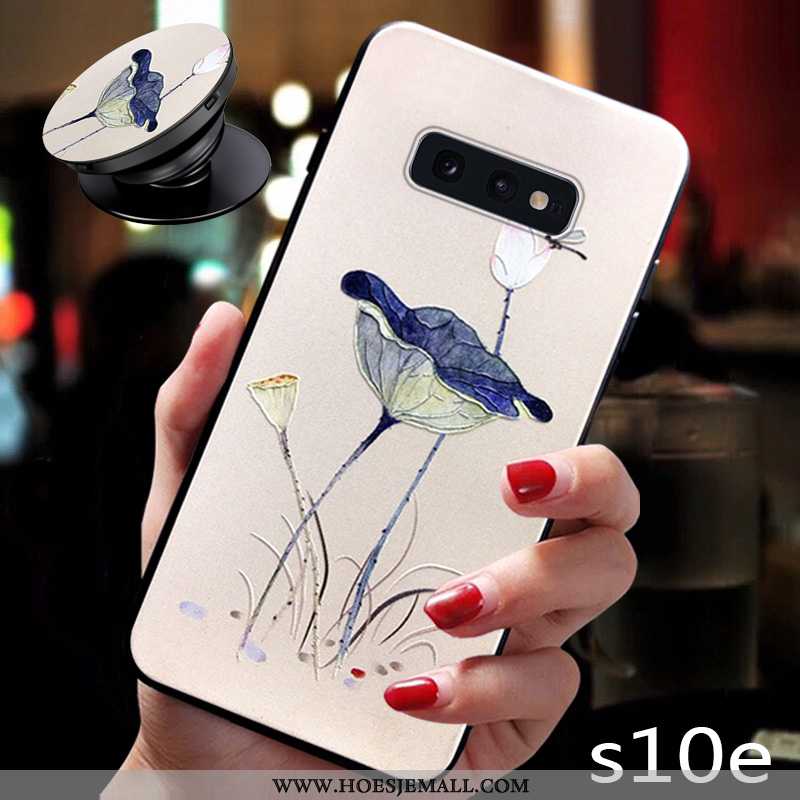 Hoesje Samsung Galaxy S10e Bescherming Persoonlijk Scheppend Blauw Siliconen Trend Blauwe